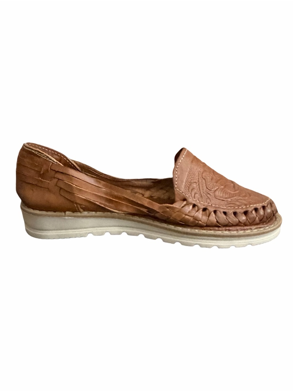 ARTESANIAS MECHICA Huarache Loafers Mexican Boho Slip-Ons Moccasins Shoes Flats - Picture 8 of 11